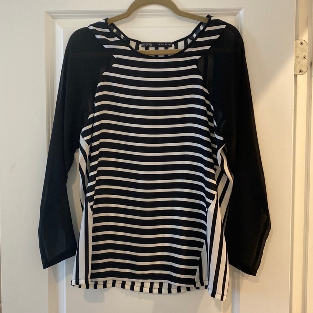 Zara striped shirt-M